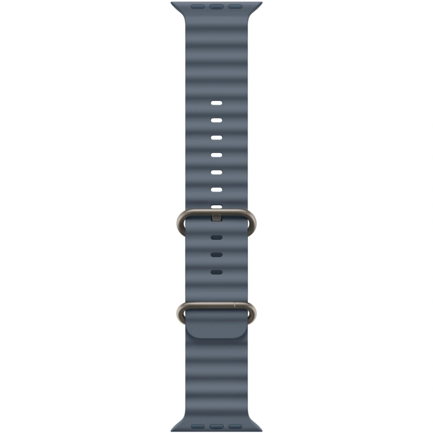 Ремешок Apple Watch Ultra 49mm Anchor Blue Ocean Band - Natural Titanium Finish (MGCC4FE/A) фото 1