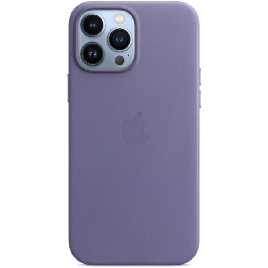 Кожаный чехол Apple MagSafe для iPhone 13 Pro Max Сиреневая глициния фото 4