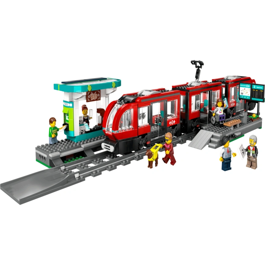 Конструктор LEGO City Downtown Streetcar and Station 60423 фото 1