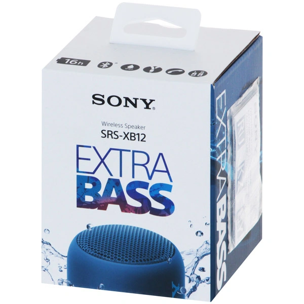 Беспроводная акустика Sony SRS-XB12 Blue фото 6