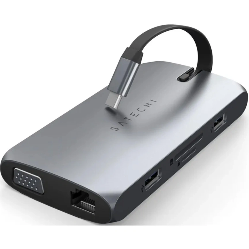 Хаб Satechi USB-C 8 в 1 (ST-UCMBAM) Space Gray фото 2