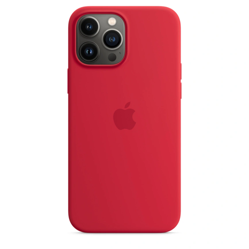 Силиконовый чехол Apple MagSafe для iPhone 13 Pro Max Red фото 2