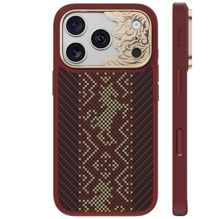 Чехол Benks Knight Pro Case Kevlar для iPhone 18 Pro Max Red Knight (C.K.FL.AP.GD.BA73) фото 1
