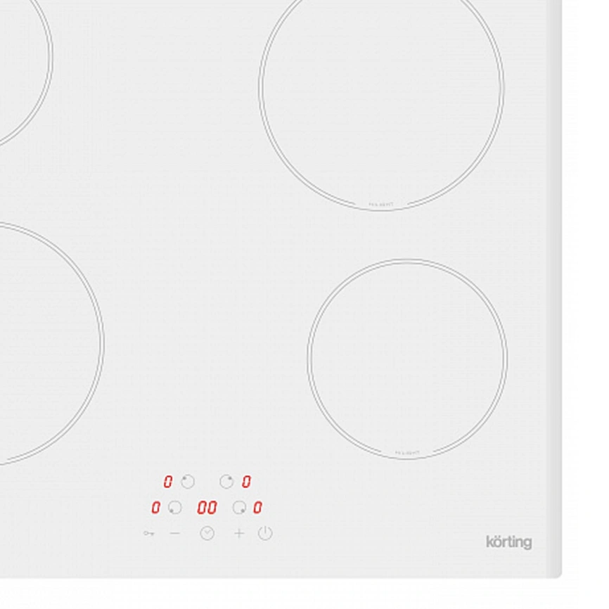 Электрическая варочная панель Korting HK 60003 BW White фото 2
