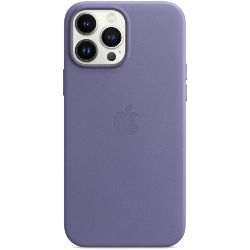 Кожаный чехол Apple MagSafe для iPhone 13 Pro Max Сиреневая глициния фото 1