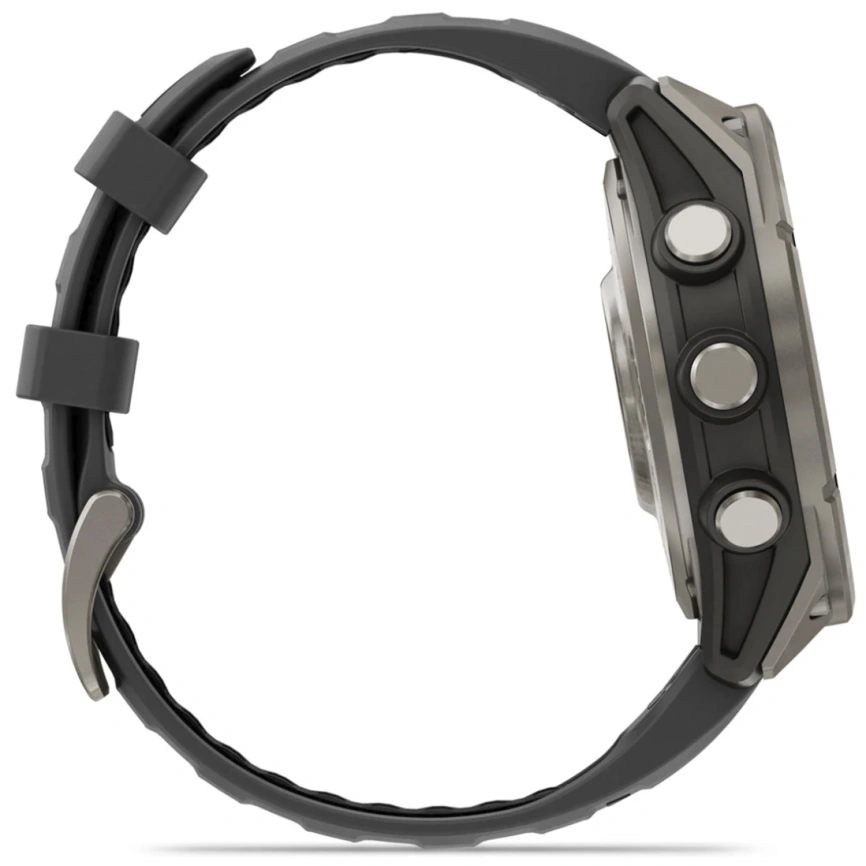 Смарт-часы Garmin Fenix 8 Pro 47mm Amoled Sapphire Lens Tinanium With Graphite/Black Silicone Band (010-03198-11) фото 2