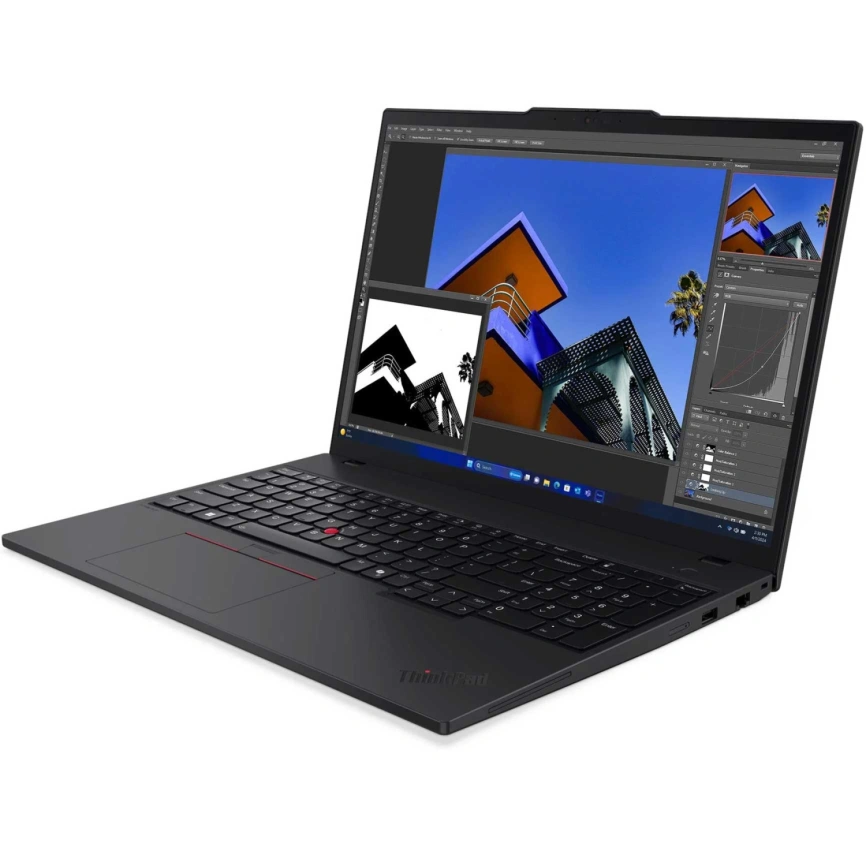 Ноутбук Lenovo ThinkPad T16 G3 16 IPS/ i7-155H Ultra/32Gb/1Tb SSD (21MN00DEGQ) Graphite Black фото 2