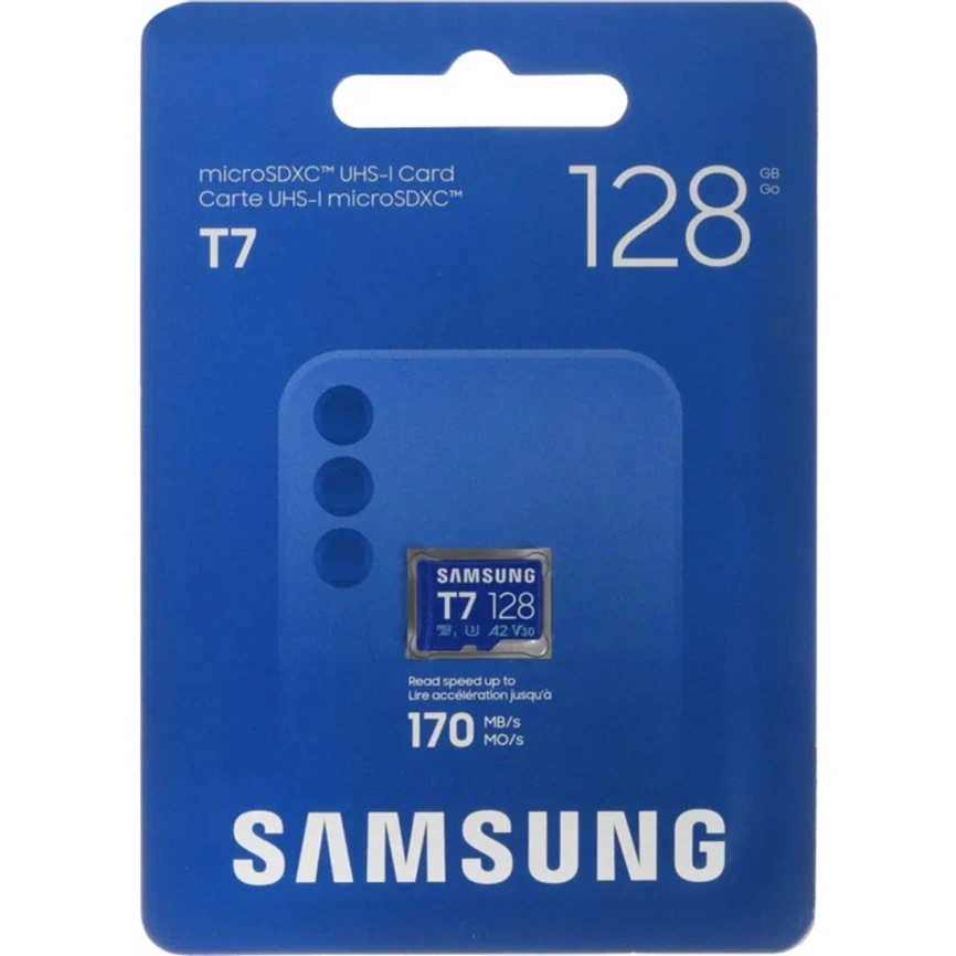 Карта памяти Samsung Micro SecureDigital 128Gb SDXC Samsung T7 class10 UHS-I U3 (MB-MB128T) фото 4