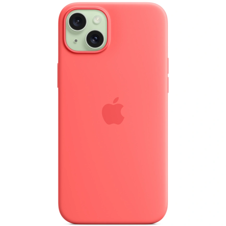 Силиконовый чехол Apple MagSafe для iPhone 15 Guava фото 5