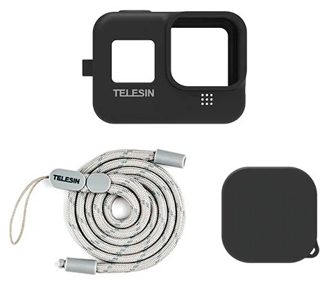 Силиконовый чехол Telesin для GoPro HERO 9 Black (GP-HER-041-BK) Black фото 3
