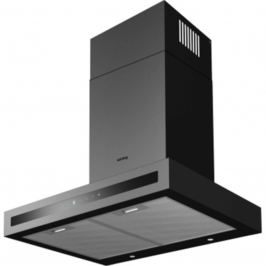 Встраиваемая вытяжка Korting KHC 6877 N Black фото 1