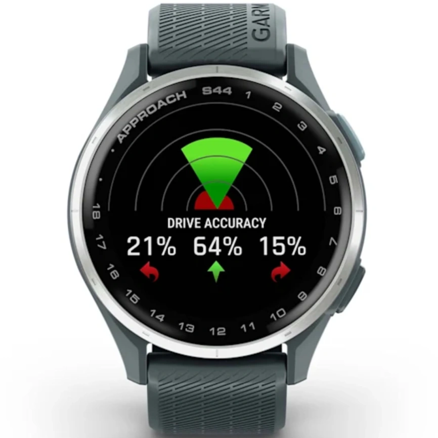 Смарт-часы Garmin Approach S44 43mm ( 010-03009-01) Silver/Twilight Silicone Band фото 2