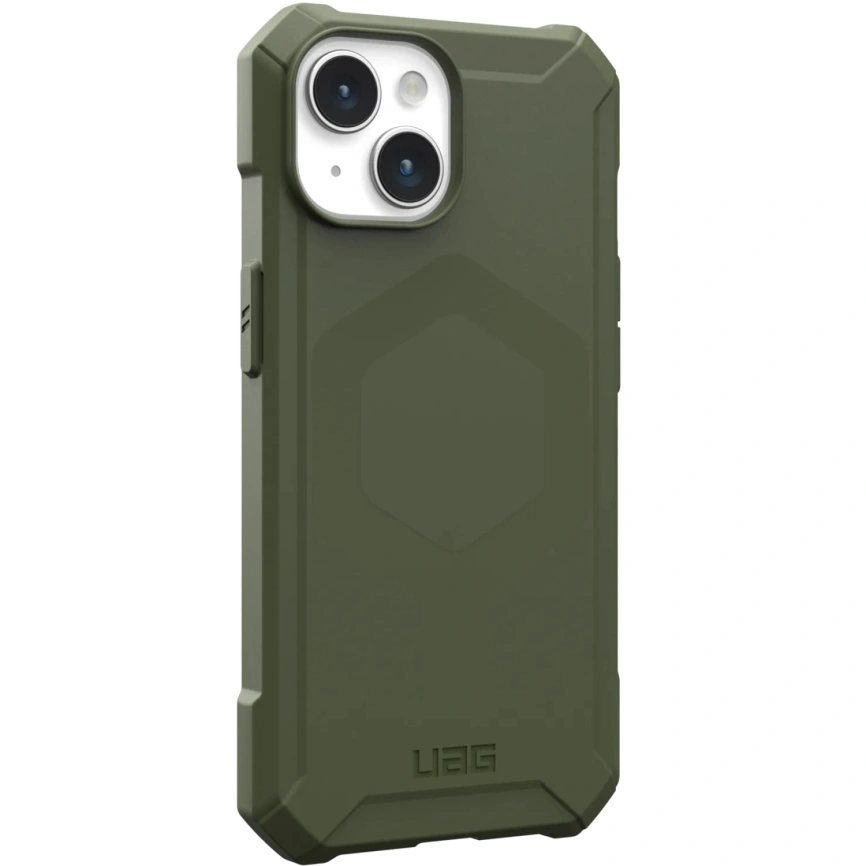 Чехол UAG Essential Armor with MagSafe для iPhone 15 Olive Drab (114288117272) фото 7
