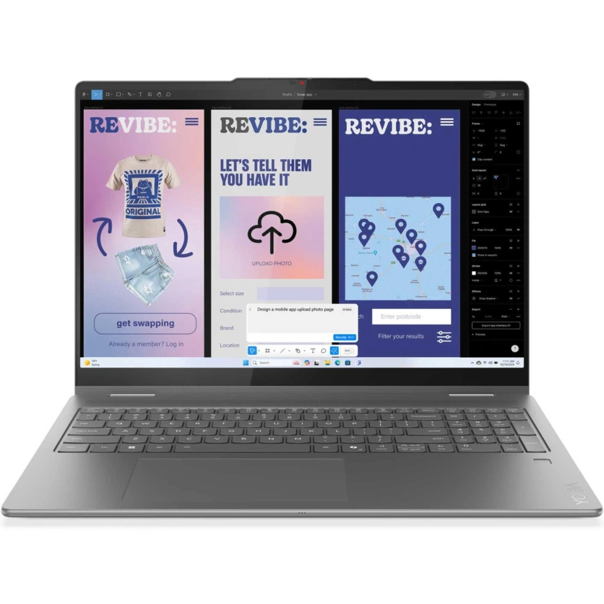 Ноутбук Lenovo Yoga 7 2-in-1 16ILL10 16 IPS/ i5-226V Ultra/16GB/512GB SSD (83JT0000US) Luna Grey фото 4
