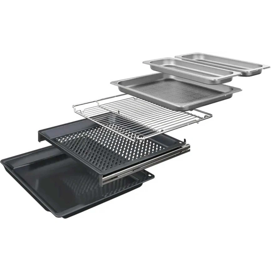 Электрический духовой шкаф Bosch Serie 8 HSG958DB1S Black фото 5