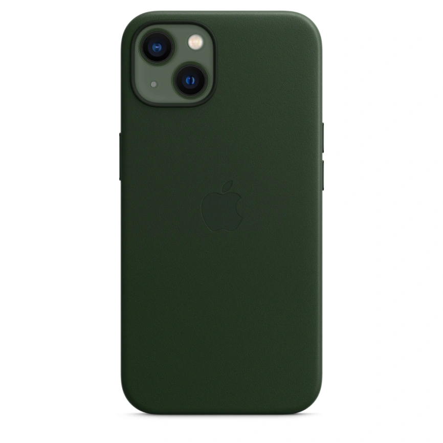 Кожаный чехол Apple MagSafe для iPhone 13 Зелёная секвойя фото 1