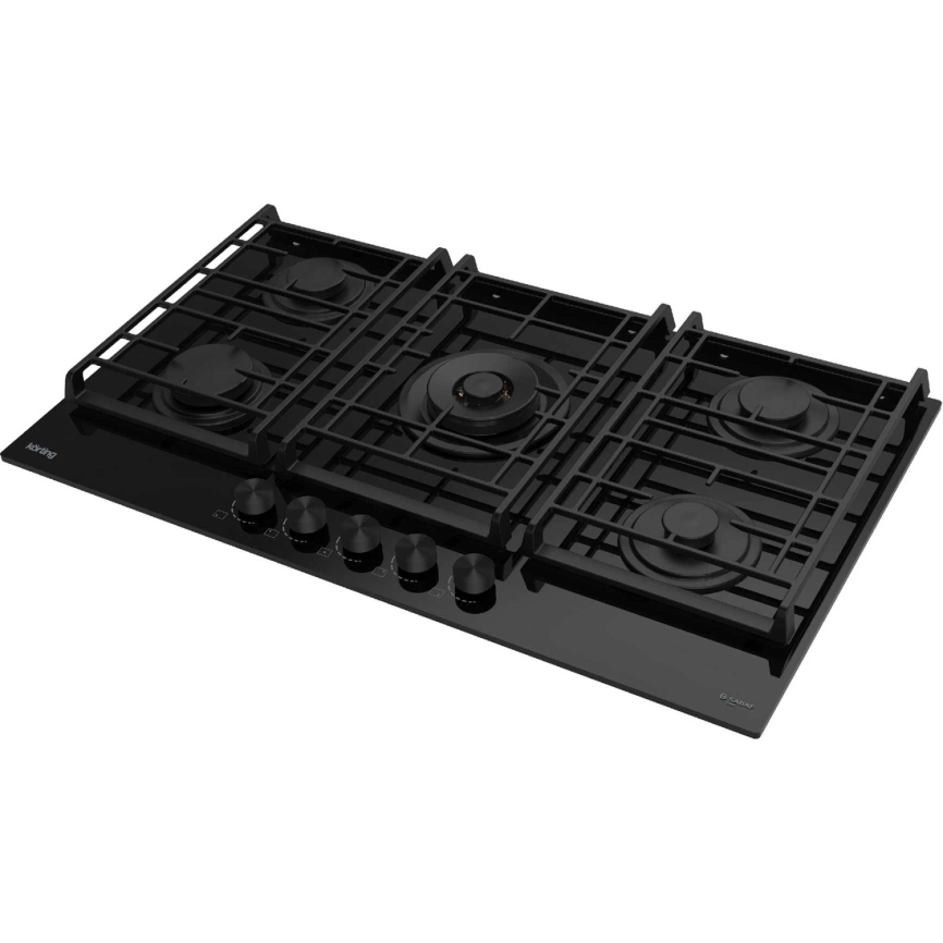 Газовая варочная панель Korting HGG 9955 CTN Black фото 2