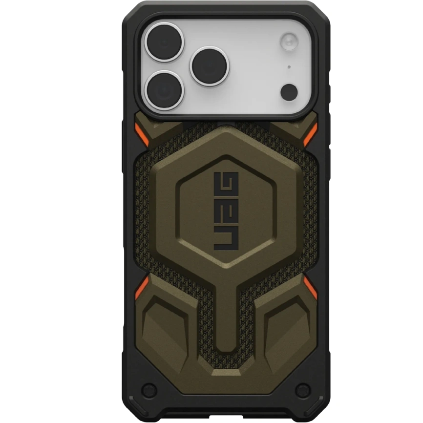 Чехол UAG MagSafe Monarch Pro Kevlar для iPhone 17 Pro Max Element Green фото 1