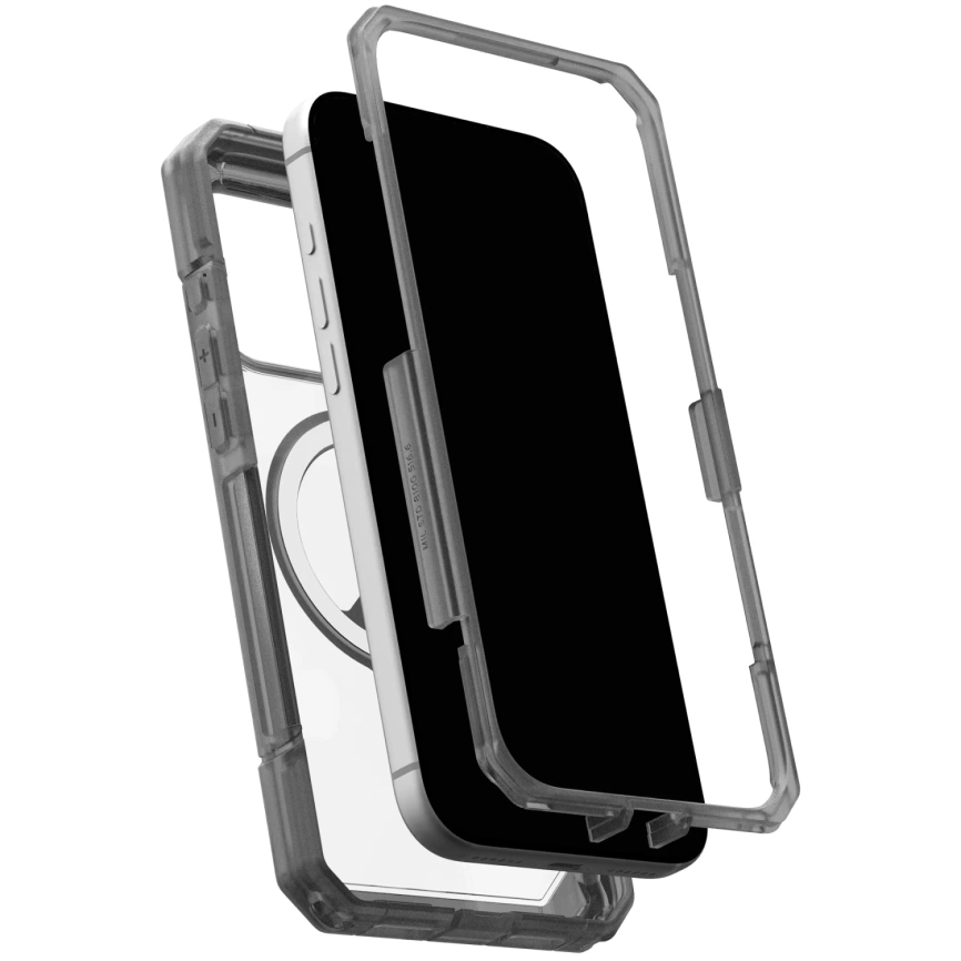 Чехол UAG MagSafe Trooper для iPhone 18 Pro Clear/Ash (114521114G31) фото 2