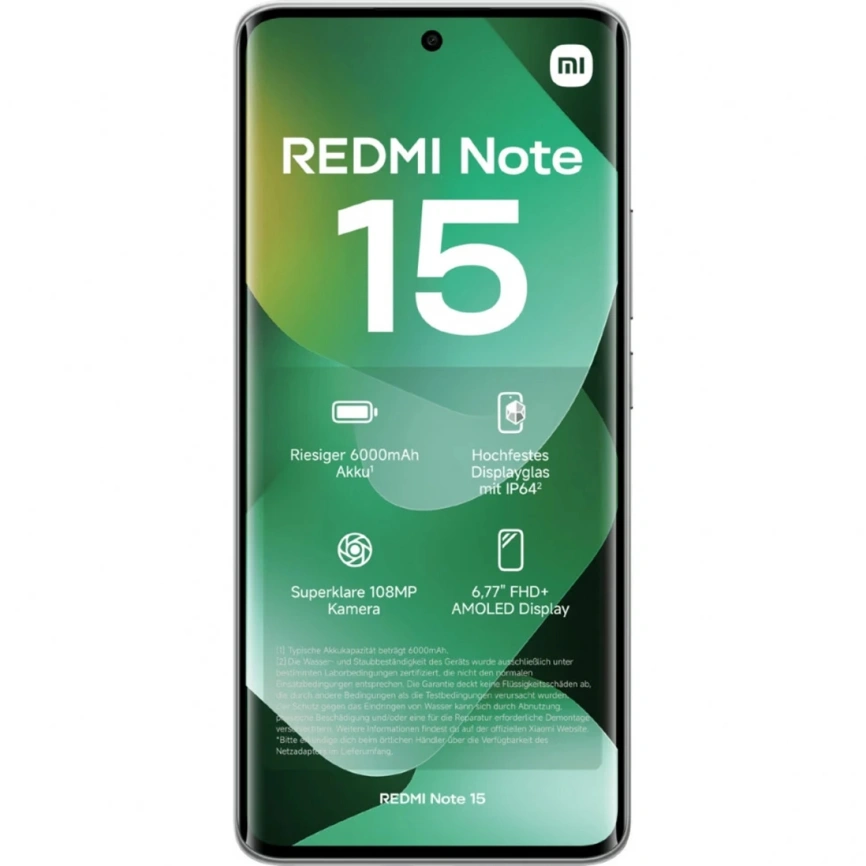 Смартфон Xiaomi Redmi Note 15 4G 6/128Gb Forest Green Global Version фото 5
