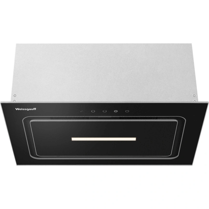 Встраиваемая вытяжка Weissgauff AURA 456 Touch Black Glass фото 2