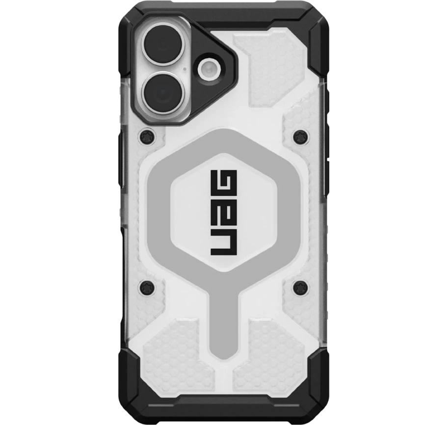 Чехол UAG MagSafe Pathfinder Clear для iPhone 17 Ice/Silver фото 1