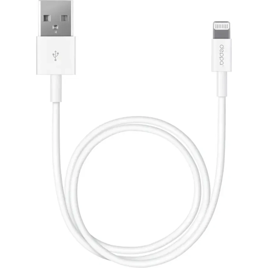 Кабель Deppa USB/Lightning 1,2m 72114 White фото 1