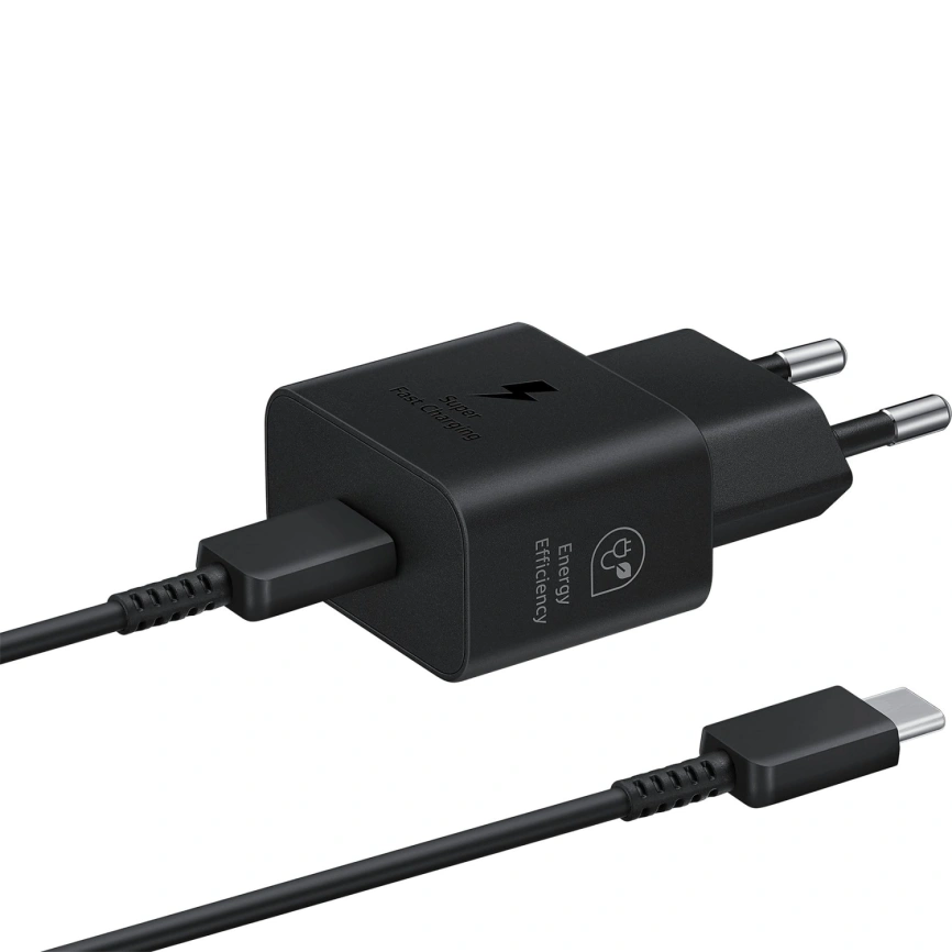 Сетевое зарядное устройство Samsung 25W USB-C EP-T2510 + Cable Black фото 1