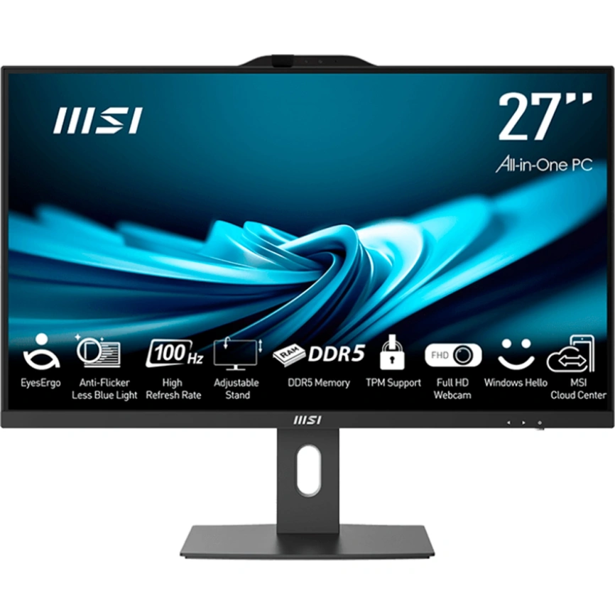 Моноблок MSI Pro AP272P 14M-616RU 27 FHD IPS/ i5-14400/16GB/512Gb SSD (9S6-AF8322-818) Black фото 1
