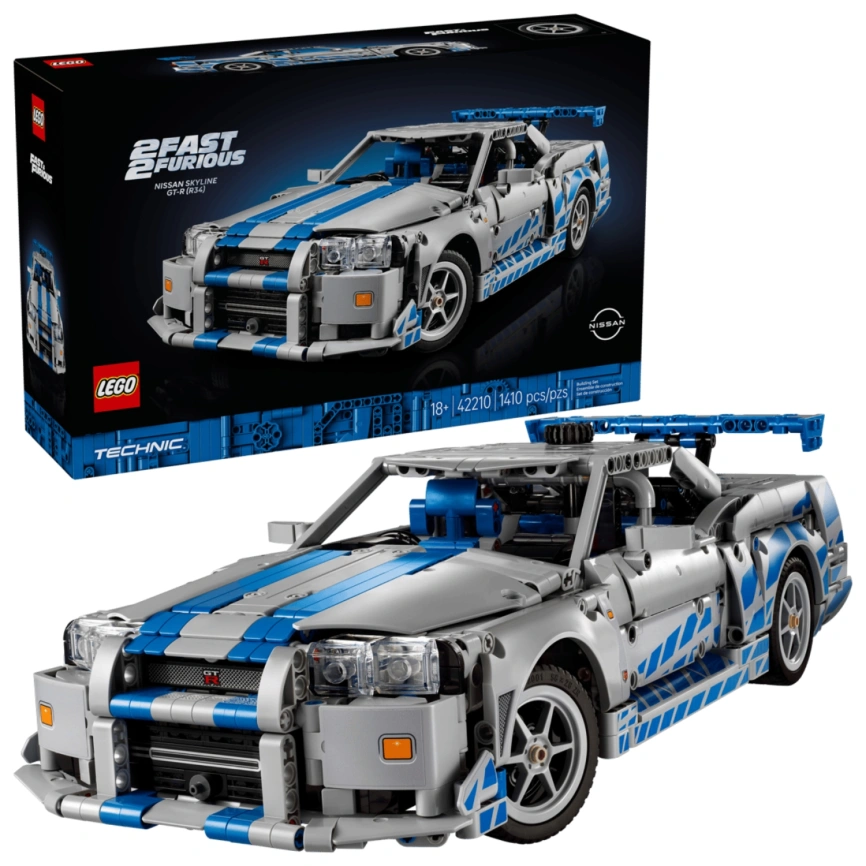 Конструктор LEGO Technic Fast 2 Furious Nissan Skyline GT-R (R34) Car 42210 фото 1