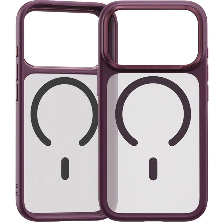 Чехол Benks Mist Protective Case MagSafe для iPhone 18 Pro Max Deep Red фото 2
