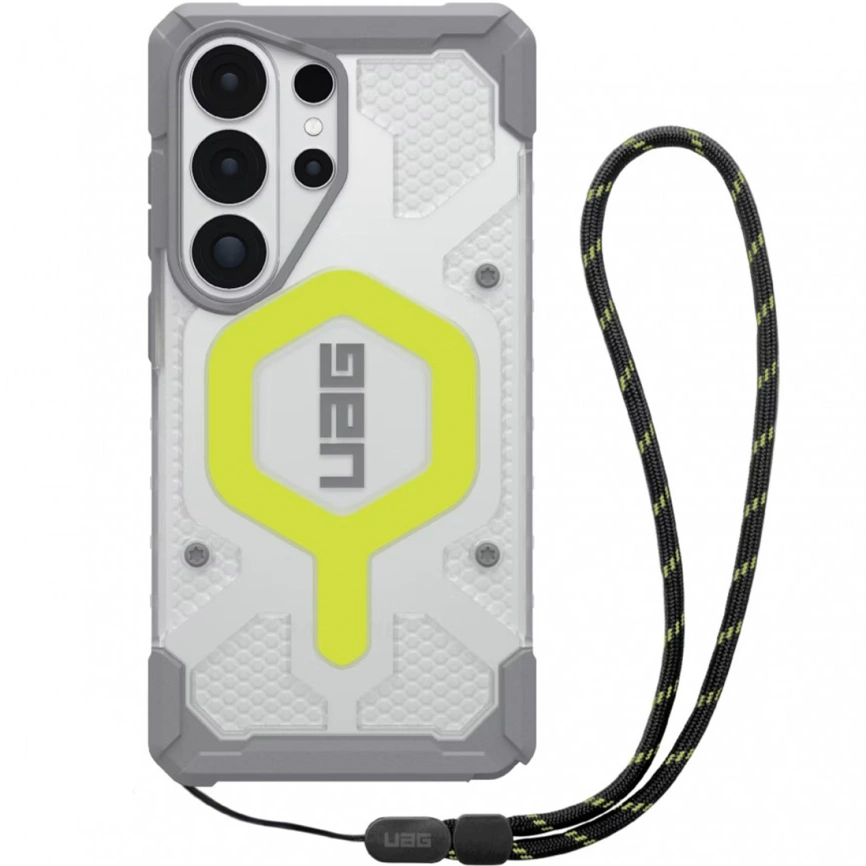 Чехол UAG Pathfinder Clear Case with MagSafe для Samsung Galaxy S26 Ultra Active Neon Case + Black Neon Lanyard (2145261BV01) фото 1