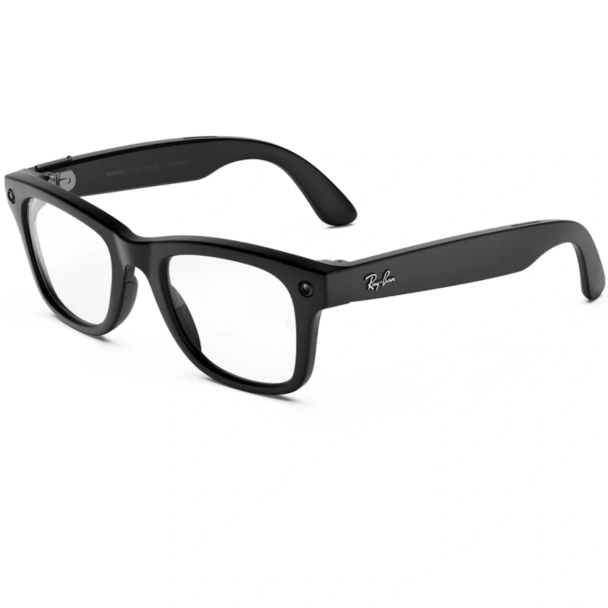 Умные очки Ray-Ban Wayfarer (Gen 3) Matte Black Large Clear фото 1