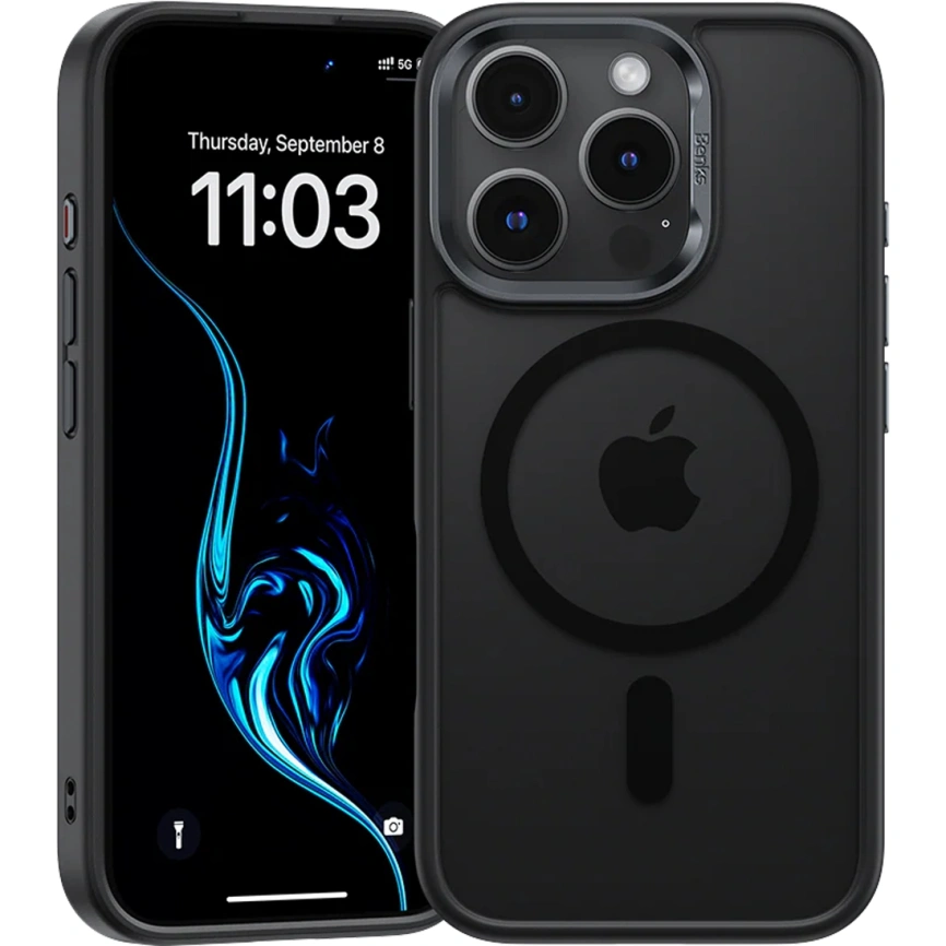 Чехол Benks Mist Protective Case with MagSafe для iPhone 16 Pro Black фото 2