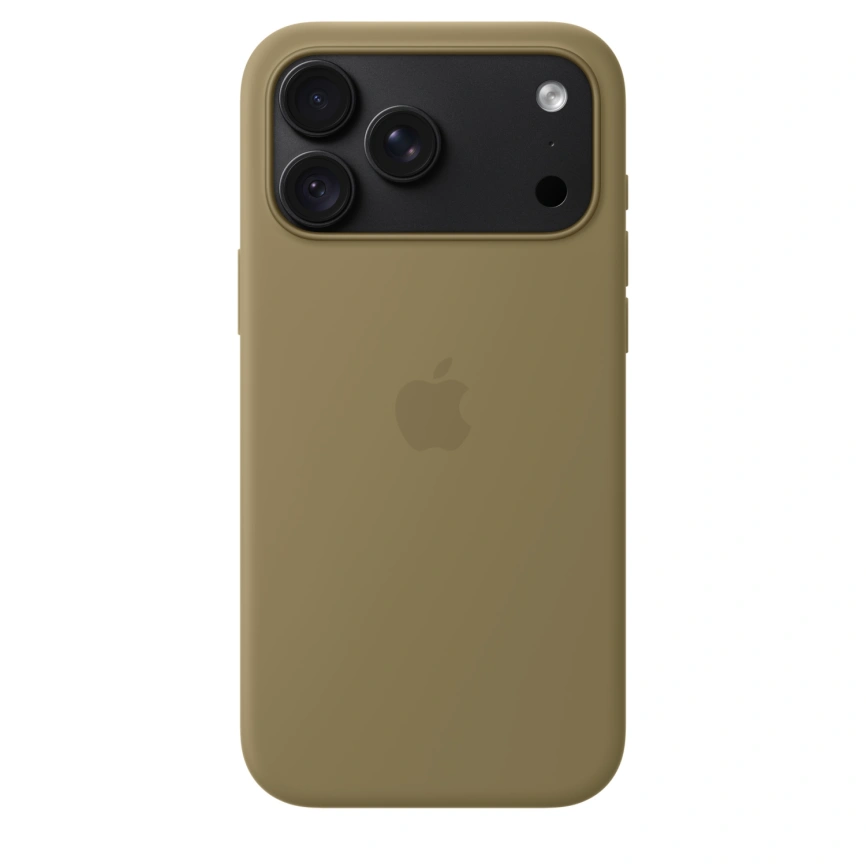 Чехол Apple Silicone Case with MagSafe для iPhone 18 Pro Max Olive (MK924) фото 4