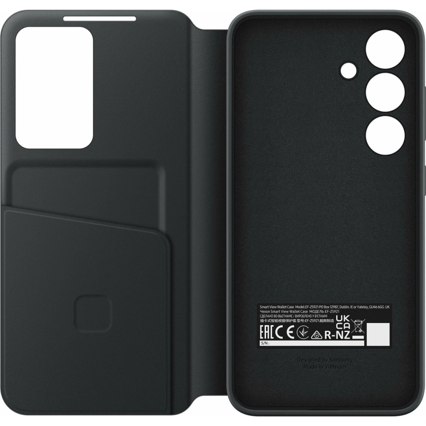Чехол-книжка Samsung Smart View Wallet Case для S24 Plus Black фото 5