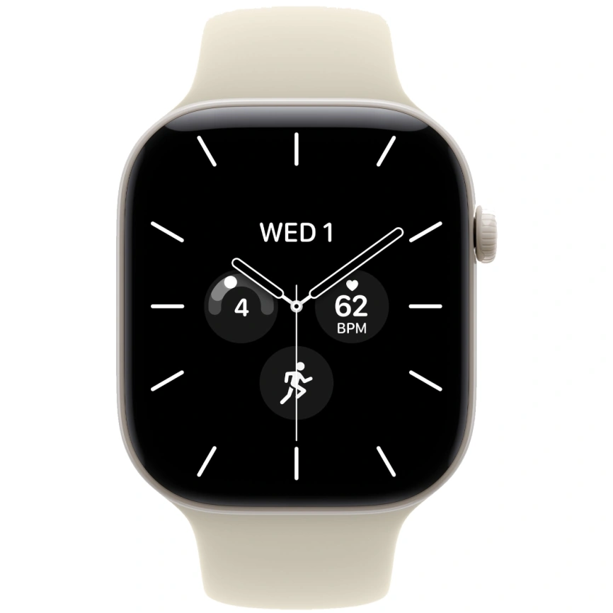 Смарт-часы Apple Watch Series 12 42mm Pearl White Ceramic Case with Sand Sport Band S/M фото 3