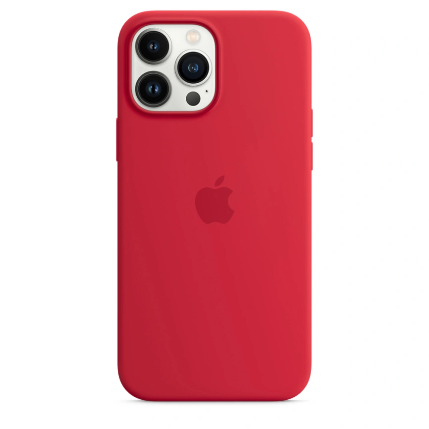 Силиконовый чехол Apple MagSafe для iPhone 13 Pro Max Red фото 3