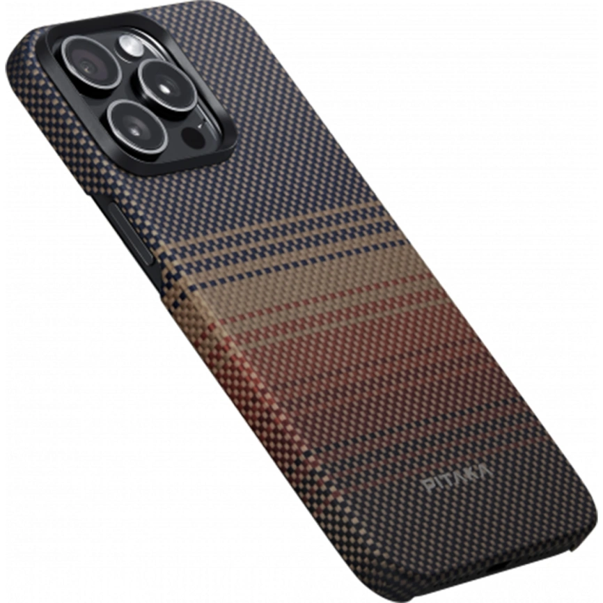 Чехол Pitaka Fusion Weaving MagEZ Case 5 для iPhone 15 Pro Max Sunset фото 6