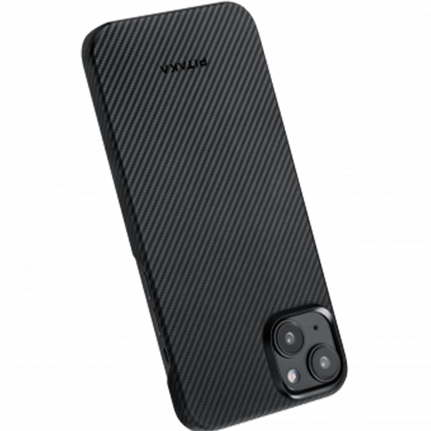 Чехол Pitaka Fusion Weaving MagEZ Case 4 для iPhone 15 Pro Black/Grey фото 6