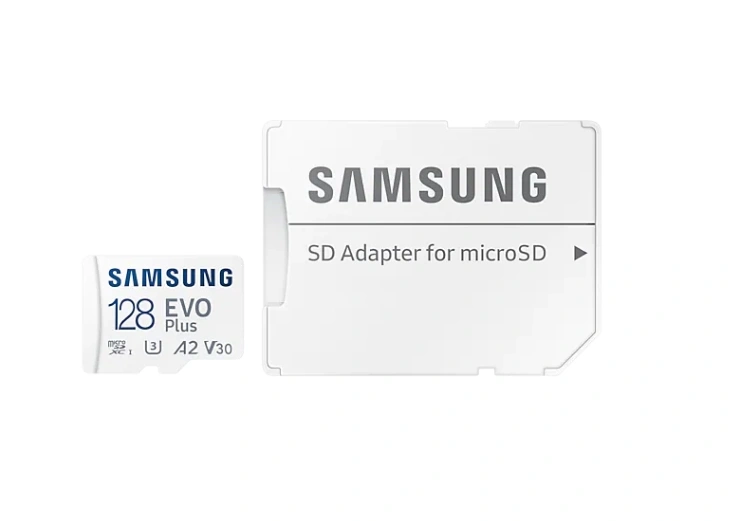 Карта памяти Samsung EVO Plus 128GB MicroSDXC Class 10/UHS-I/U3/130Мб/с MB-MC128KA фото 2