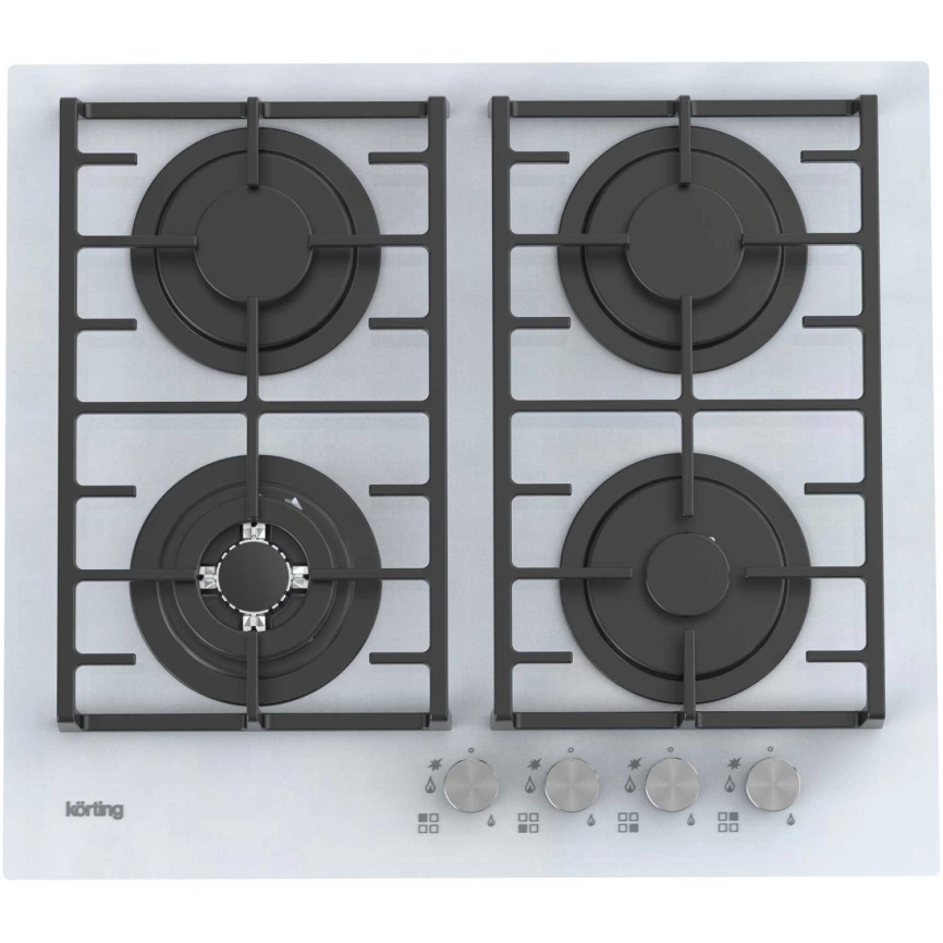Газовая варочная панель Korting HGG 6825 CTW White фото 1