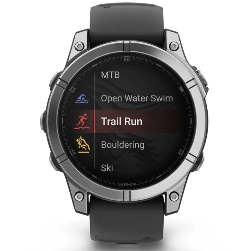 Смарт-часы Garmin Fenix E 47mm Amoled Stainless Steel With Black Silicone Band (010-03025-00) фото 7