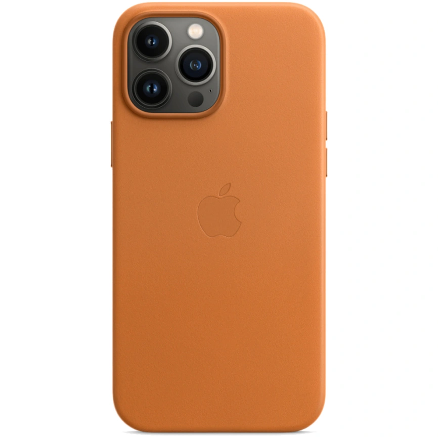Кожаный чехол Apple MagSafe для iPhone 13 Pro Max Golden Ocher фото 4
