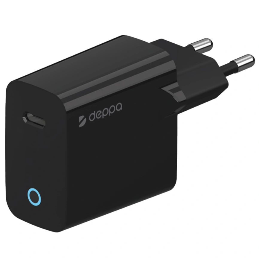 Сетевое зарядное устройство Deppa 25W USB-C 11427 Black фото 1