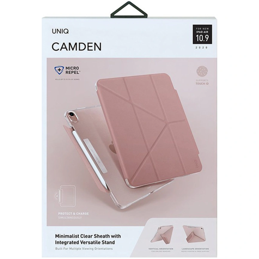 Чехол Uniq Camden для iPad Air 10.9 (2022/20) Pink фото 4