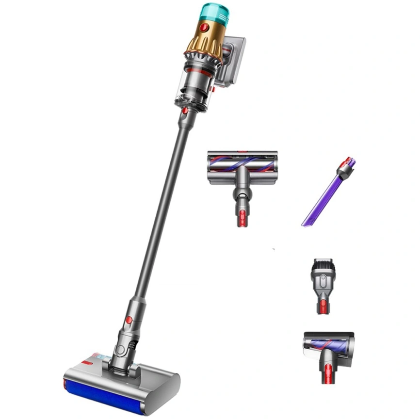 Пылесос Dyson V12S Detect Slim Submarine SV46 Yellow/Nickel фото 2