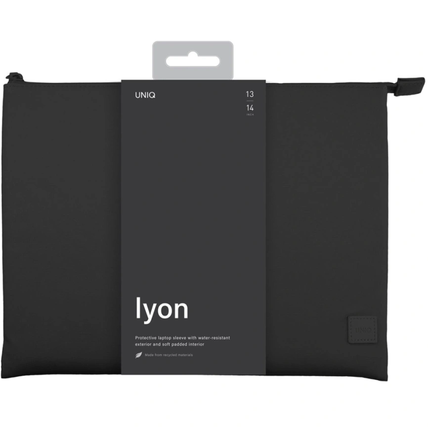 Чехол-папка Uniq LYON Laptop Sleeve для ноутбуков 14 Black фото 3