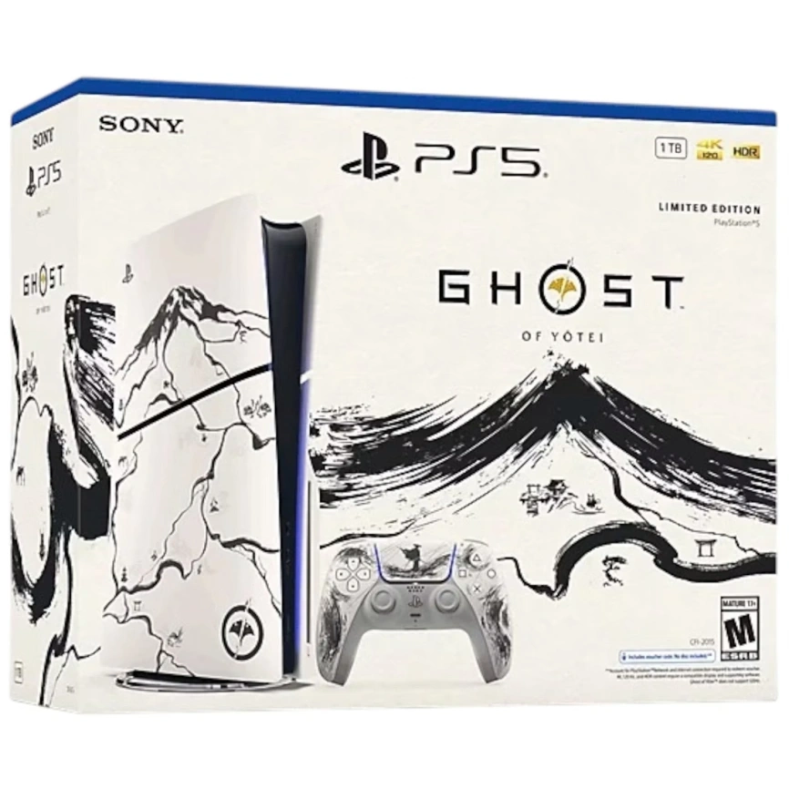 Игровая приставка Sony PlayStation 5 Slim 1TB Ghost of Yotei Black Limited Edition фото 2