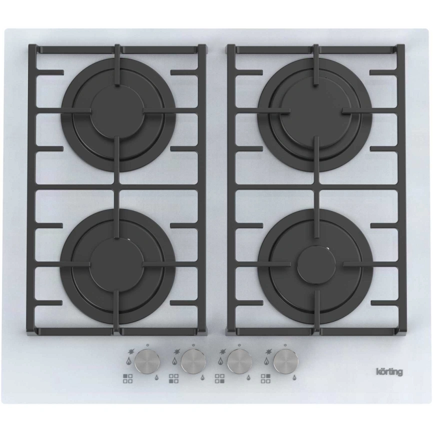 Газовая варочная панель Korting HGG 6805 CW White фото 1